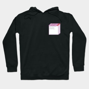 windows notepad, tumblr aesthetics Hoodie